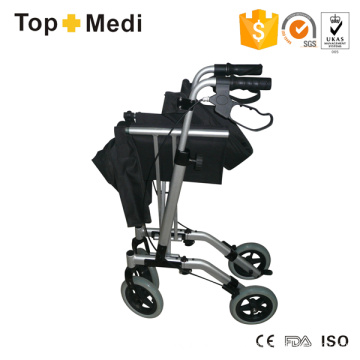 Topmedi Foldable Aluminum Rollator with Hand Brake